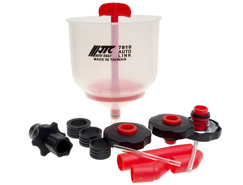 Набор для заправки охлаждающей жидкости с универсальными адаптерами JTC Набор для заправки охлаждающей жидкости с универсальными адаптерами JTC
