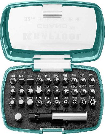 Набор бит 32 предм. с битодержателем KRAFTOOL GRAND-32 Набор бит 32 предм. с битодержателем KRAFTOOL GRAND-32