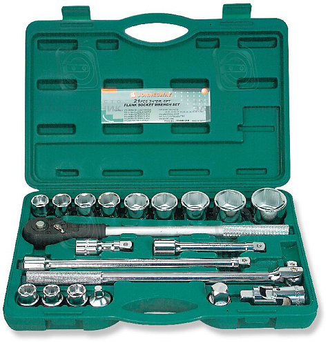 Набор головок торцевых 19-50 мм (3/4") 6 гр., 21 пр. Jonnesway S04H6121S Набор головок торцевых 19-50 мм (3/4") 6 гр., 21 пр. Jonnesway S04H6121S