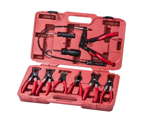 Набор съемников хомутов, шлангов, уплотнительных колец 9 предм Rossvik Набор съемников хомутов, шлангов, уплотнительных колец 9 предм Rossvik