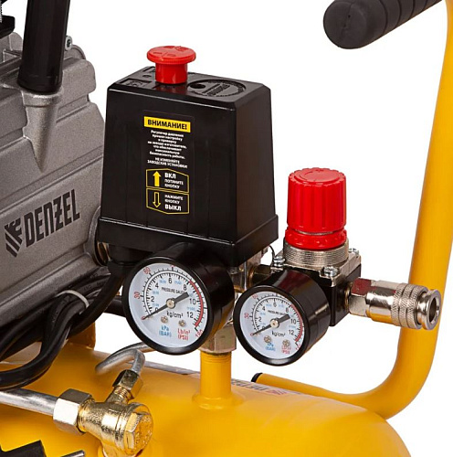 Компрессор масляный прямой привод 24 л, 1,5 кВт, 220 л/мин, 8 бар, 230 В Denzel DC1500/24 Компрессор масляный прямой привод 24 л, 1,5 кВт, 220 л/мин, 8 бар, 230 В Denzel DC1500/24