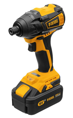 Винтоверт аккумуляторный ударный 18 В, 200 Нм, 1*4 Ач, бесщеточ. двиг. в кейсе Denzel CID-IB-200 Винтоверт аккумуляторный ударный 18 В, 200 Нм, 1*4 Ач, бесщеточ. двиг. в кейсе Denzel CID-IB-200