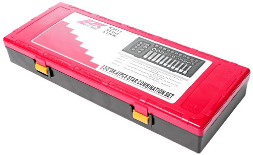 Набор головок торцевых 3/8" "Е - профиль", 41 предм. в ложемент-кейсе JTC Набор головок торцевых 3/8" "Е - профиль", 41 предм. в ложемент-кейсе JTC