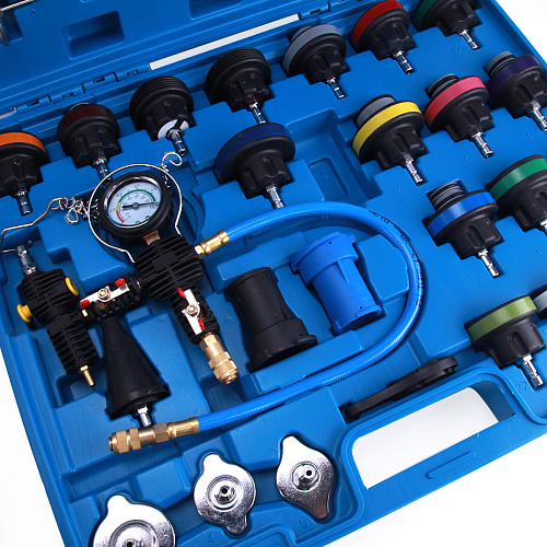 Набор для тестирования герметичности системы охлаждения (в кейсе) 28 предм CAR-TOOL CT-1175A Набор для тестирования герметичности системы охлаждения (в кейсе) 28 предм CAR-TOOL CT-1175A