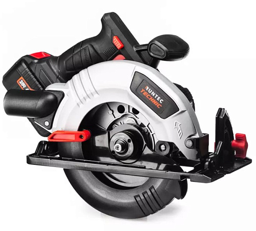 Пила циркулярная аккумуляторная 190*30 мм, 20В, 2*4 Ач, 1000 Вт RUNTEC Пила циркулярная аккумуляторная 190*30 мм, 20В, 2*4 Ач, 1000 Вт RUNTEC