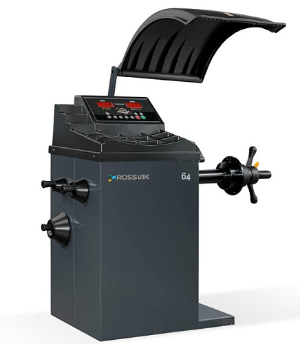 Станок балансировочный эл. линейка, LASER, LED, серый ROSSVIK VT-64 Станок балансировочный эл. линейка, LASER, LED, серый ROSSVIK VT-64