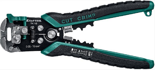 Клещи для обжимки клемм и снятия изоляции “стриппер” KRAFTOOL TK-10 Клещи для обжимки клемм и снятия изоляции “стриппер” KRAFTOOL TK-10