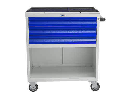 Тележка инструментальная 3 полки и открытая секция WDS-3 Тележка инструментальная 3 полки и открытая секция WDS-3