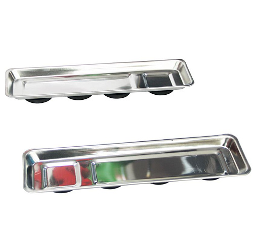 Лежак на 6 колесах пластиковый с магнитной ванной Мобилсервис Лежак на 6 колесах пластиковый с магнитной ванной Мобилсервис