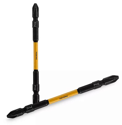 Бита PH №2 L= 110 мм (1/4" HEX) ударная двухсторонняя (5 шт) RUNTEC Бита PH №2 L= 110 мм (1/4" HEX) ударная двухсторонняя (5 шт) RUNTEC