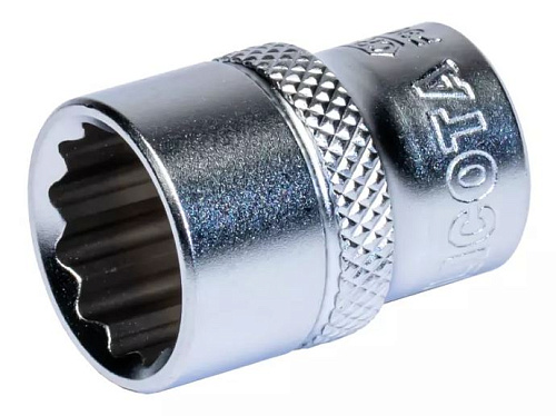 Головка торцевая 3/8" 14 мм, 12 гр., CrV Licota Головка торцевая 3/8" 14 мм, 12 гр., CrV Licota