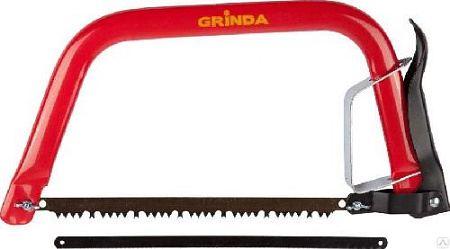 Пила лучковая GRINDA два полотна (дерево, металл), 300 мм/12" Пила лучковая GRINDA два полотна (дерево, металл), 300 мм/12"