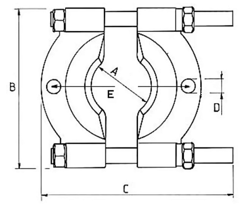 Съемник сепаратор 30-50 мм CrMo Licota Съемник сепаратор 30-50 мм CrMo Licota