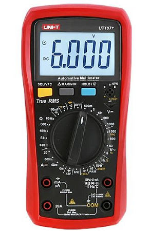 Мультиметр цифровой автомобильный UNI-T UT107+ Мультиметр цифровой автомобильный UNI-T UT107+