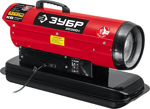 Пушка дизельная тепловая 20 кВт, 300 м.куб/час, 18.5 л, ЗУБР ДП-К8-20 Пушка дизельная тепловая 20 кВт, 300 м.куб/час, 18.5 л, ЗУБР ДП-К8-20