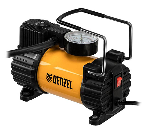 Компрессор автомобильный 7 атм, 37 л/мин, 3 насадки Denzel AC-37 Компрессор автомобильный 7 атм, 37 л/мин, 3 насадки Denzel AC-37