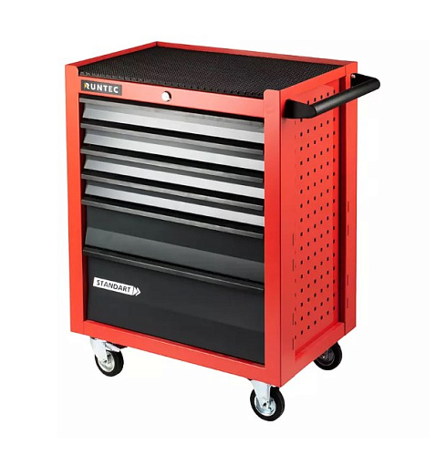 Тележка инструментальная 7 полок, красная RUNTEC Standart Тележка инструментальная 7 полок, красная RUNTEC Standart