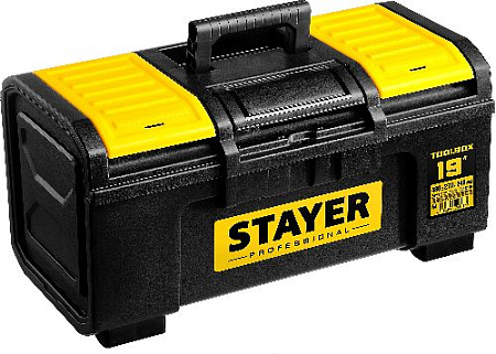 Ящик для инструмента пластиковый 480*270*240 мм ″TOOLBOX-19″ STAYER Professional Ящик для инструмента пластиковый 480*270*240 мм ″TOOLBOX-19″ STAYER Professional