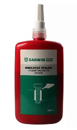 Фиксатор резьбовых соединений средней прочности 250 мл, синий GARWIN PRO Фиксатор резьбовых соединений средней прочности 250 мл, синий GARWIN PRO
