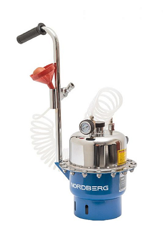 Установка для прокачки тормозной системы и системы сцепления пневматическая 6 л NORDBERG BC5 Установка для прокачки тормозной системы и системы сцепления пневматическая 6 л NORDBERG BC5