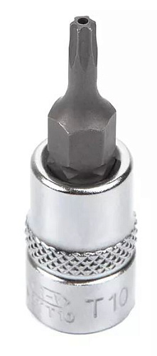 Головка торцевая со вставкой torx с отверстием 1/4" T10H, 37 мм Licota Головка торцевая со вставкой torx с отверстием 1/4" T10H, 37 мм Licota