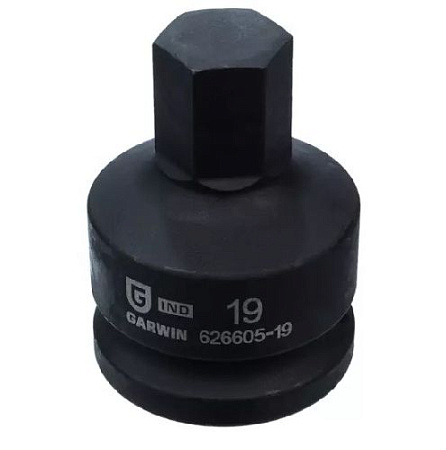 Головка торцевая ударная HEX 3/4", 19 мм, L=60 мм Garwin Головка торцевая ударная HEX 3/4", 19 мм, L=60 мм Garwin