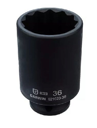 Головка торцевая ударная глубокая 1/2" 36 мм, 12 гр. GARWIN Головка торцевая ударная глубокая 1/2" 36 мм, 12 гр. GARWIN