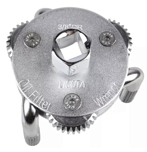 Съемник масляных фильтров краб 65-120 мм 3/8" с цилиндрическими захватами Licota Съемник масляных фильтров краб 65-120 мм 3/8" с цилиндрическими захватами Licota