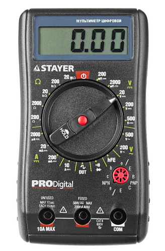 Мультиметр цифровой STAYER PRODigital Мультиметр цифровой STAYER PRODigital