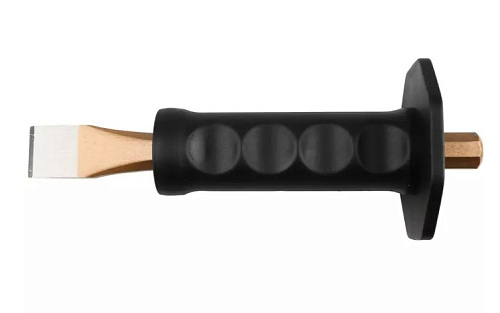 Зубило слесарное 200*23 мм с резиновым протектором CrMo Licota Зубило слесарное 200*23 мм с резиновым протектором CrMo Licota