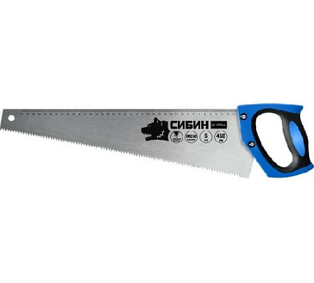 Ножовка по дереву 450 мм, 5 TPI СИБИН Ножовка по дереву 450 мм, 5 TPI СИБИН