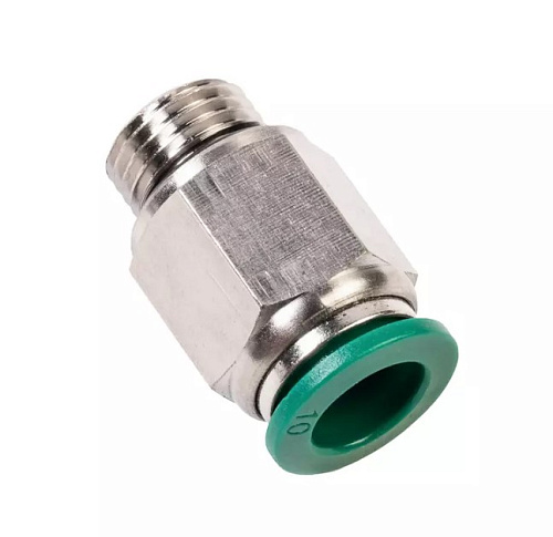 Фитинг цанговый М1/4" 10 мм, с уплотнением, металлический корпус GARWIN Фитинг цанговый М1/4" 10 мм, с уплотнением, металлический корпус GARWIN