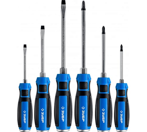 Набор отверток ударных 6 шт ЗУБР Профессионал УДАРНИК Набор отверток ударных 6 шт ЗУБР Профессионал УДАРНИК