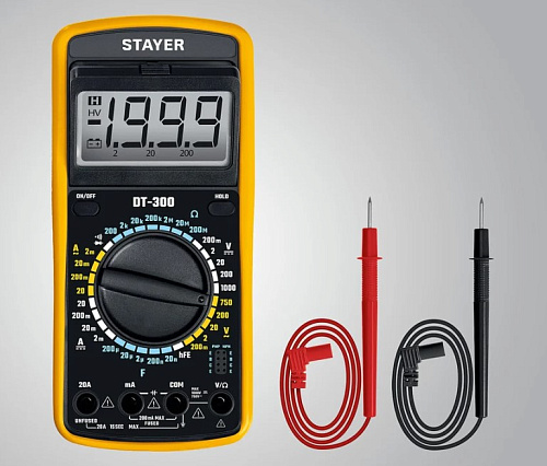 Мультиметр цифровой STAYER DT-300 Мультиметр цифровой STAYER DT-300