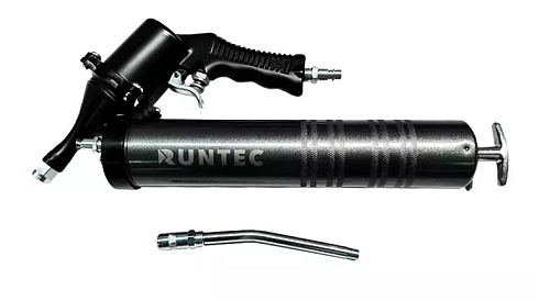 Шприц для смазки пневматический 400 мл, 6.2 бар RUNTEC Шприц для смазки пневматический 400 мл, 6.2 бар RUNTEC