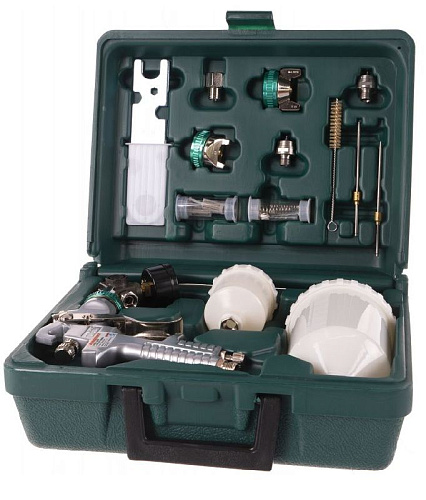 Краскопульт с аксессуарами 16 пр. Jonnesway JA-HVLP-1080GK Краскопульт с аксессуарами 16 пр. Jonnesway JA-HVLP-1080GK