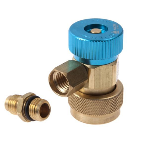 Адаптер манометрического коллектора синий, фреон R1234YF МАСТАК Адаптер манометрического коллектора синий, фреон R1234YF МАСТАК