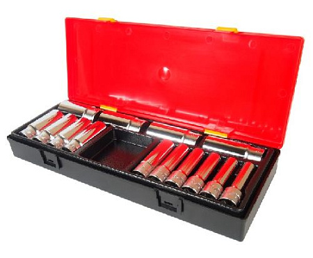 Набор головок торцевых глубоких 10-32 мм (1/2") 6 гр., 14 предм., в металлическом кейсе JTC Набор головок торцевых глубоких 10-32 мм (1/2") 6 гр., 14 предм., в металлическом кейсе JTC