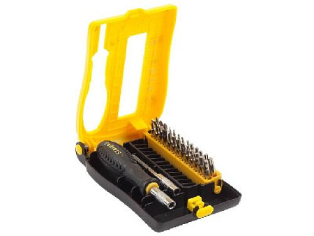 Отвертка для точной механики со сменными насадками 28 предм. STAYER Отвертка для точной механики со сменными насадками 28 предм. STAYER