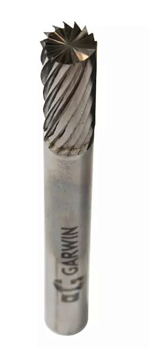 Борфреза цилиндрическая с торцевыми зубьями 6x16x60 мм, VHM, SC, форма B GARWIN Борфреза цилиндрическая с торцевыми зубьями 6x16x60 мм, VHM, SC, форма B GARWIN