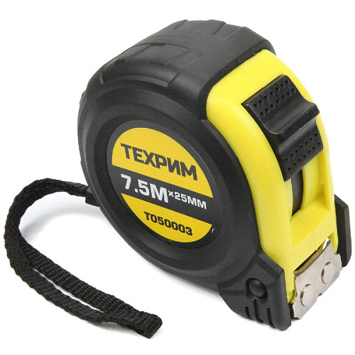 Рулетка 7,5 м*25 мм магнитный наконечник ТЕХРИМ Рулетка 7,5 м*25 мм магнитный наконечник ТЕХРИМ