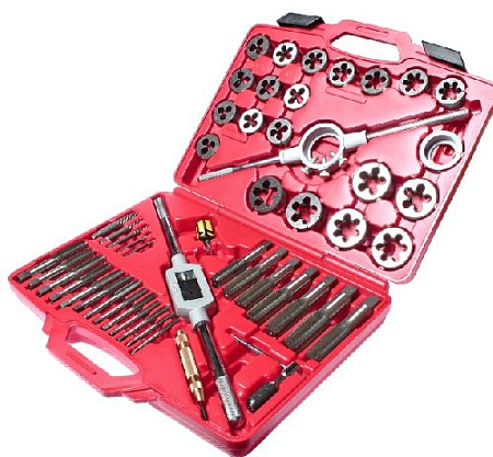 Набор резьбонарезного инструмента 51 предм. JTC Набор резьбонарезного инструмента 51 предм. JTC