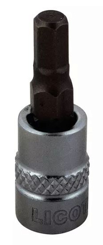 Головка торцевая с шестигранной вставкой 1/4" H 5, 37 мм Licota Головка торцевая с шестигранной вставкой 1/4" H 5, 37 мм Licota