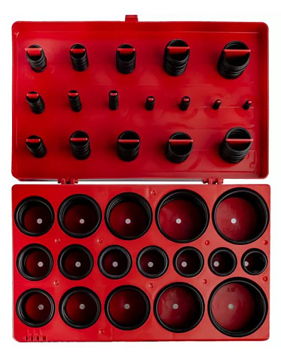 Набор колец уплотнительных 419 шт метрических, нитрильный каучук, в кейсе SpecX Набор колец уплотнительных 419 шт метрических, нитрильный каучук, в кейсе SpecX