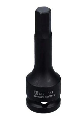 Головка торцевая ударная HEX 1/2" H10 мм L=78 мм Garwin Головка торцевая ударная HEX 1/2" H10 мм L=78 мм Garwin