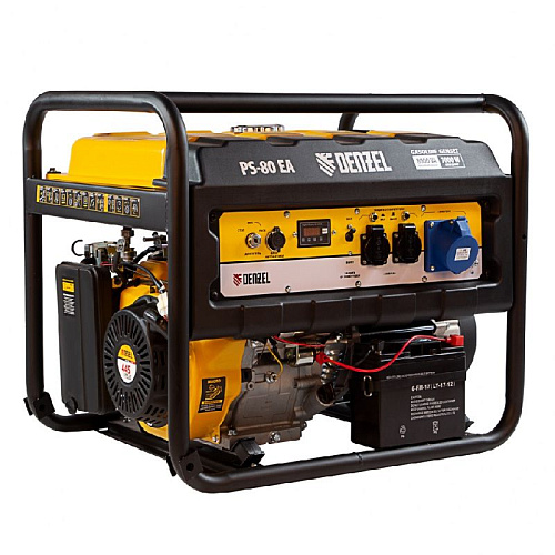 Генератор бензиновый с электростартером 8,0 кВт, 230 В Denzel PS 80 EA Генератор бензиновый с электростартером 8,0 кВт, 230 В Denzel PS 80 EA