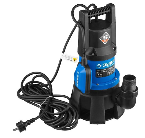 Насос дренажный для грязной воды 1300 Вт ЗУБР Насос дренажный для грязной воды 1300 Вт ЗУБР