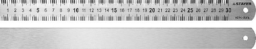 Линейка металлическая 300 мм нержавеющая сталь STAYER Линейка металлическая 300 мм нержавеющая сталь STAYER