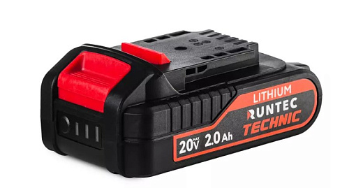 Аккумуляторная батарея 20 В, Li-Ion, 2 Ач RUNTEC TECHNIC Аккумуляторная батарея 20 В, Li-Ion, 2 Ач RUNTEC TECHNIC