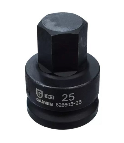 Головка торцевая ударная HEX 3/4", 25 мм, L=60 мм Garwin Головка торцевая ударная HEX 3/4", 25 мм, L=60 мм Garwin